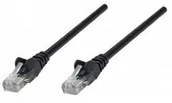 Kable miedziane - Intellinet Network Cable CAT5e SF/UTP CCA Cat5e kompatybilny 1,5 m Czarny z wtyczką złącza RJ-45/RJ-45 739009 - miniaturka - grafika 1