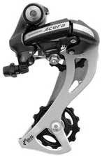 SHIMANO Przerzutka tylna Acera RD-M360 czarny / Ilość biegów: 8 / Mocowanie: rama z hakiem ERDM360SGSL - Części rowerowe - miniaturka - grafika 3