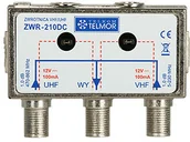 Akcesoria TV-SAT - TELMOR Zwrotnica antenowa ZWR-210DC Fm-vhf/uhf - miniaturka - grafika 1