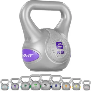 Movit SREBRNA HANTLA KOMPOZYTOWA KULA KETTLEBELL KETLA 6KG 20040546 - Kettlebell - miniaturka - grafika 8