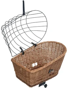 VidaXL Tylny kosz rowerowy z pokrywą, 55x31x36 cm, wiklina 170903 VidaXL - Akcesoria rowerowe - miniaturka - grafika 5