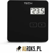 Regulatory i termostaty - Tech STEROWNIKI REGULATOR POKOJOWY BEZPRZEWODOWY R-8 B CZARNY W_R8B.01.PL02.1 - miniaturka - grafika 1