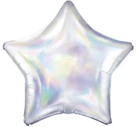 Balony i akcesoria - PartyDeco Balon foliowy "Gwiazdka", 19", opalizujący FB3I-017 - miniaturka - grafika 1