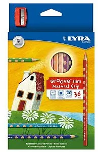 Lyra Kredki Groove slim 36 sztuk + temperówka Fila - Kredki, ołówki, pastele i pisaki - miniaturka - grafika 3