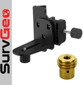 Statywy narzędziowe - SURVGEO Uchwyt półka do tyczki rozporowej 3,2m + Adapter 1/4" > 5/8" 4742-set - miniaturka - grafika 1