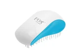 Szczotki i grzebienie do włosów - Fox Profesjonalna szczotka do włosów Detangler biało niebieska - miniaturka - grafika 1