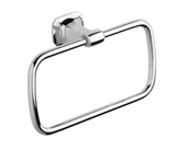 Wieszaki łazienkowe - Domotechnika Wieszak na ręczniki mosiądz chrom okrągły 205x125x60 mm AIDA AI006 - miniaturka - grafika 1