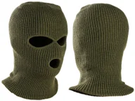 Czapki i chusty sportowe męskie - Kominiarka Balaclava - 3 Otwory / Akryl / Oliv - miniaturka - grafika 1