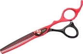 Nożyczki fryzjerskie - Gepard Degażówki Nożyczki Do Cieniowania Włosów 6,0 D-451-RED D-451-RED - miniaturka - grafika 1