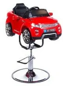 Meble kosmetyczne - Barbiero Dziecięcy fotel fryzjerski Range Rover czerwony BCH-616/RED - miniaturka - grafika 1