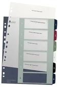 Przekładki do segregatorów - Leitz 12360000 Przekładki Style z możliwością nadruku tekstu PP num. 1-6 12360000 - miniaturka - grafika 1