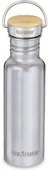 Shakery i bidony sportowe - Klean Kanteen Klean Kanteen Reflect Narrow Bottle 532ml with Bamboo Cap, srebrny 2022 Bidony 1008540 - miniaturka - grafika 1