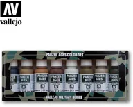 Kolejki i akcesoria - Vallejo Zestaw Panzer Aces 8 farb - Wood, Leather, Stencil Vallejo 70123 - miniaturka - grafika 1