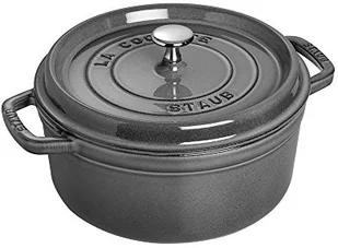 Staub NACZYNIE ŻELIWNE OKRĄGŁE 24 CM SZARE 1102418 - Brytfanny - miniaturka - grafika 2