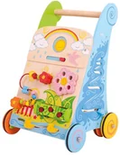 Pchacze - Bigjigs Toys Drewniany Chodzik Pchacz Interaktywny - miniaturka - grafika 1