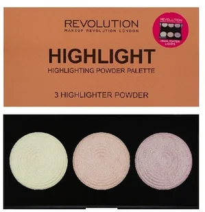 REVOLUTION Makeup paleta pudrów rozświetlających Highlight 3szt - Pudry do twarzy - miniaturka - grafika 5