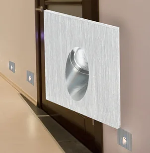 Polux LED Oświetlenie schodowe ESPO LED/3W/230V IP54 chrom matowy - Lampy ścienne - miniaturka - grafika 6