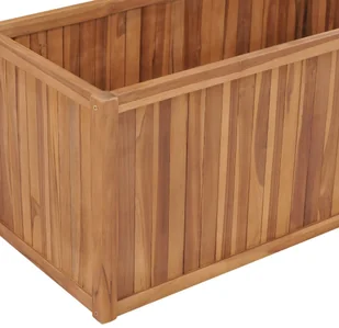 vidaXL Podwyższona donica 100x50x50 cm, lite drewno tekowe - Donice - miniaturka - grafika 5