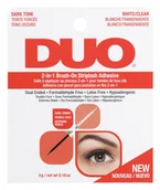 Sztuczne rzęsy i akcesoria - DUO 2in1 Brush On Striplash Adhesive - Klej do rzęs 2w1 - Black/White ARDD2WH - miniaturka - grafika 1