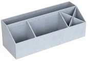 Kosmetyczki, organizery i kuferki - Bigsobox BigsoBox Organizer biurkowy "Elisa" w kolorze szarym - 33 x 12,5 x 12,5 cm 7330061068088 - miniaturka - grafika 1