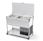 Inne meble biurowe - Durable Wózek na teczki zawieszane System 100 Multi Top szary 3787-10 - miniaturka - grafika 1