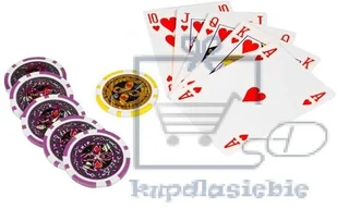 Garthen Zestaw do pokera 1000 szt żetonów OCEAN Trolley - Zestawy do pokera - miniaturka - grafika 5