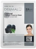 Maseczki do twarzy - Dermal Maska w płachcie z węglem aktywnym z wyspy Jeju i hydrolizowanym kolagenem DERMAL DERMAL-WEGIEL - miniaturka - grafika 1