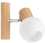 Lampy ścienne - Spotlight Karin Kinkiet Spot-Light 2231174 Drewno Dębowe/Szkło - miniaturka - grafika 1