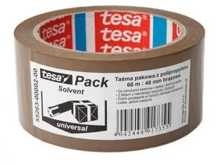 Tesa Taśma pakowa solvent 66m:48mm brązowa H5526302 - Taśmy izolacyjne i naprawcze - miniaturka - grafika 2