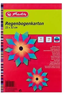 Herlitz 245415 karton tęczy 22 x 32 cm, 10 arkuszy 245415 - Papier do drukarek - miniaturka - grafika 2