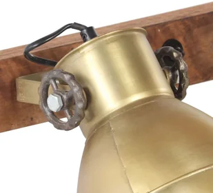 VidaXL Industrialna lampa ścienna, miedź, 90x25 cm, E27 320506  VidaXL - Lampy sufitowe - miniaturka - grafika 7