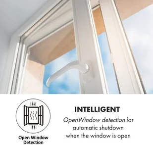 Klarstein Klarstein Wonderwall Air Infinite, grzejnik promiennikowy na podczerwień, 90 x 60 cm, 580 W, montaż ścienny, FB, białyKlarstein ACO10-WdwlAirInfnt58 - Ogrzewanie przenośne - miniaturka - grafika 9