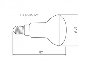 GTV Żarówka LED E14 6W barwa neutralna 4000 K 5872 LD-R5060W-40 - Pozostałe oświetlenie - miniaturka - grafika 2
