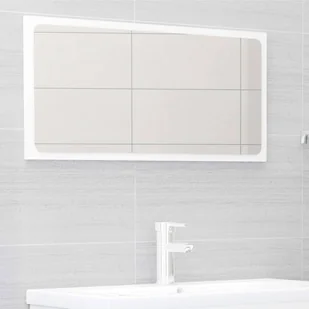 VidaXL Lumarko 2-cz. zestaw mebli łazienkowych, wysoki połysk, biały, płyta! 804842 VidaXL - Meble łazienkowe - miniaturka - grafika 3