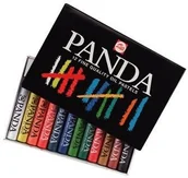 Kredki, ołówki, pastele i pisaki - Talens Panda, pastele olejne, 12 kolorów - miniaturka - grafika 1