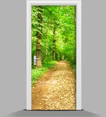 Naklejki na drzwi i meble - Okleina samoprzylepna na drzwi Leśna droga - miniaturka - grafika 1