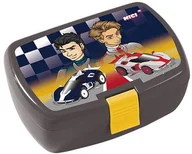 Lunch boxy - NICI Pudełko na przekąski Formuła dwóch chłopców kolor czarny - miniaturka - grafika 1