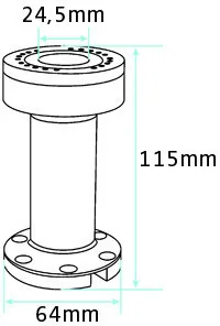 Brodit AB Ramię o długości 115 mm z podstawą obrotową do terminali płatniczych montowane do płaskiej powierzchni 215572 - Akcesoria do tabletów i e-booków - miniaturka - grafika 2