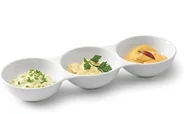 Miski i półmiski - Tognana Miska do przystawek firmy/miska na DIP/Knabber powłoka wykonana z porcelany, wyposażona w trzy segmenty, 37 x 12 x 6 cm firmy 8000257181158 - miniaturka - grafika 1