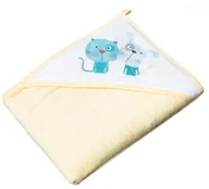 Okrycia kąpielowe dla dzieci - TEGA Okrycie kąp.80x80 pies,kot żół TEGA TEPK008-102X - miniaturka - grafika 1