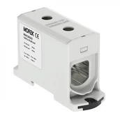 Kostki, złączki, wtyczki - Geberit MOREK szynowa 35-240mm2 szara 2otwor AL/CU 1000V TH35 1P MAA1240A10 Morek 3972 MAA1240A10 - miniaturka - grafika 1