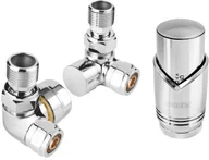 Głowice termostatyczne - Ferro Zestaw osiowy chrom ZTO30CR - miniaturka - grafika 1