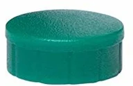 Magnesy - Maul Magnes Maulsolid, okrągły magnes, nietłukące się tworzywo sztuczne, siła przyczepności 150 g, 15 x 7 mm, zielony, 6161555, 10 sztuk 6161555 - miniaturka - grafika 1