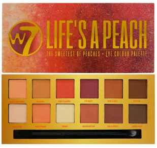 W7 W7 Das Leben ist ein brzoskwinia 12PC kolor oczu palety 9.6 G G 5060503767430 - Pudry do twarzy W7 W7 Das Leben ist ein brzoskwinia 12PC kolor oczu palety 9.6 G G 5060503767430 - Pudry do twarzy - miniaturka - grafika 2