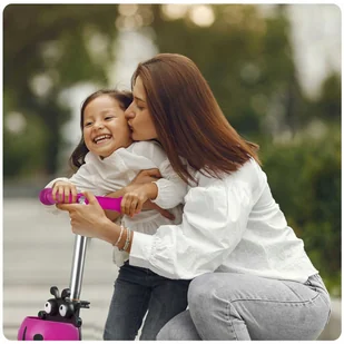 LED Hulajnoga Balansowa Trójkołowa Dla Dzieci 2w1 - Hulajnogi - miniaturka - grafika 2