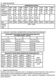 127 + 456 Ozontech Generator ozonu ozonator wydajność 60g/h moc 120W 230 V) + Generator ozonu ozonator wydajność 5000 mg/h moc 65 W) 300 m 100 min 127+45676558 76558-uniw - Ozonatory powietrza - miniaturka - grafika 14
