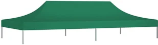 vidaXL Dach do namiotu imprezowego, 6 x 3 m, zielony, 270 g/m - Pawilony ogrodowe - miniaturka - grafika 2