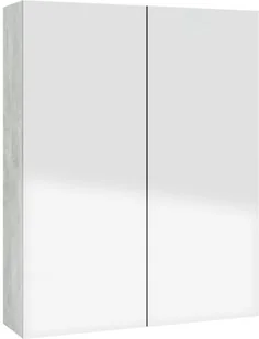 vidaXL vidaXL Szafka łazienkowa z lustrem 60x15x75 cm MDF szarość betonu 8720286391549 - Szafki łazienkowe - miniaturka - grafika 6