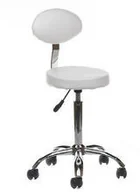 Krzesła i taborety kosmetyczne - Beauty System Taboret kosmetyczny z oparciem BH-7289 - miniaturka - grafika 1
