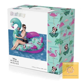 Duży dmuchany Flaming Disney 173x170cm - Materace dmuchane i koła do pływania - miniaturka - grafika 7